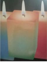 3 X Colour Changing Candle - Square LED Candle