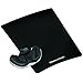 Fellowes Professional Series Gliding Palm Support with Microban Protection, and Mouse Pad, Fabric, Black (9180301)