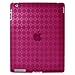 Amzer Luxe Argyle High Gloss TPU Soft Gel Skin Case for Apple iPad 2 - Hot Pink (AMZ90785)