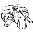 United States Hdwe. P-670B Bath Faucet