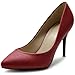 Ollio Women's Shoe D'Orsay High Heel Pointed Toe Simple Pump