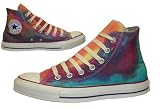 Converse Chuck Taylor All Star Hi Top Custom Blue Multi Color Tie Dye Hand Dyed