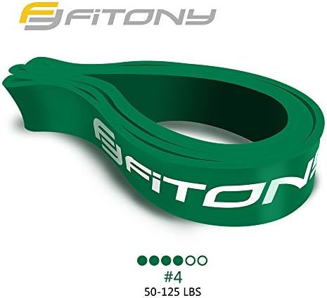 FITONY Resistance Training Exercise Bands - Best For Assisted Pull Ups Calisthenics CrossFit Powerlifting Physical Therapy Pilates Stretching Full-Body Functional Fitness Strength Training P90X