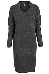 V-neck Mandarin Collar Polyester/Rayon/Spandex Stretchy Midi Dress 