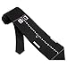 Digital Ping Pong Tie by Game Tie - Black Microfiber