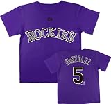 Carlos Gonzalez Colorado Rockies Kids (4-7) Purple Name and Number T-Shirt