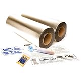GTMAT 100 sqft Automotive Sound Deadening 50mil PRO - Acoustic Dampening Installation Kit Includes: 100sqft 2 Rolls (18in X 33ft), Instruction Sheet, Application Roller, Degreaser, GT MAT Decals