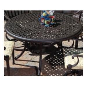 Alfresco Home Weave 52 Inch Round Dining Table & Base With Umbrell...