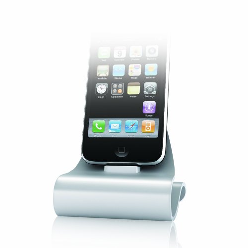 KONNET iCrado Original, Stylish Metal Charging Dock / Cradle / Stand for iPhone, iPhone 3G, 3GS and iPod (Silver)