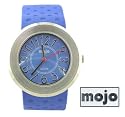 Girls and Boys Mojo Quartz Analogue Watch with Blue Resin Strap