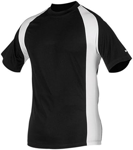 Worth Youth Titan Baseball Jersey , Black/White, S 