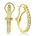 10K Yellow Gold 0.95 Carat Diamond Earrings