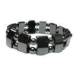 Wide Hematite Powerful Magnetic Bracelet for Arthritis Pain Releif or for Sports Related Therapy