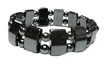 Wide Hematite Powerful Magnetic Bracelet for Arthritis Pain Releif or for Sports Related Therapy