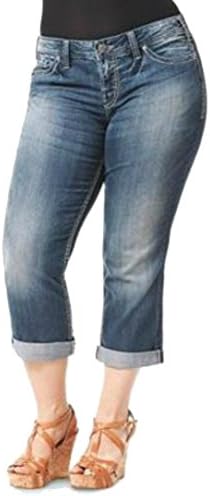 Silver Jean Co. Plus Size Suki Flap Capri (20)