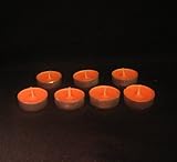 Peach Scented Tealight Candles Burn 4 Hours Set of 25 Made in Usa.