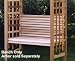 Western Red Cedar Wood Outdoor Garden Arbor Bench