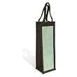 Mocha & Mint Single Bottle Wine Bag w/ Strap Handle