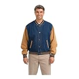Port Authority - Denim Letterman Jacket.