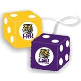 BSS - LSU Tigers NCAA 3 Car Fuzzy Dice"
