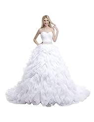 Tiered Ruched  Organza Empire   Waistline Sweetheart  Ball Gown Quinceanera Dress/Wedding Dress 