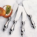 Amco Stainless Steel Cheese Spreaders, Set of 4