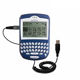 Coiled Power Hot Sync and Charge USB Data Cable w/ Tip Exchange for the Blackberry 6280 - Gomadic Brand