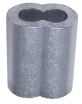 Loos Cableware SL1-2 Aluminum Duplex Oval Crimping Sleeve Set for 1/16