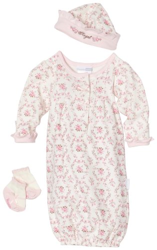 Vitamins Playwear Baby-Girls Newborn Angel Preemie 3-Piece Gown