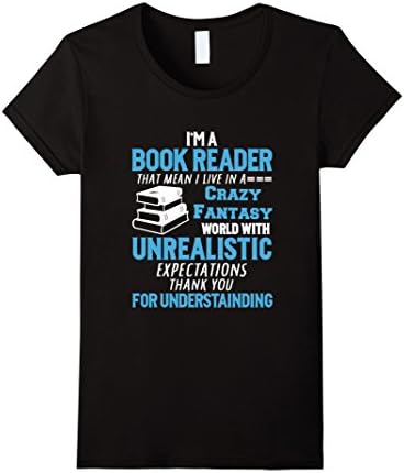Women's Funny Sarcastic Read Day Quote Gift Love Book Reader T-Shirt XL Black