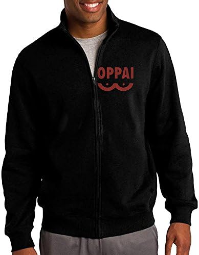 Men One-Punch Man One Oppai Logo Zip Up Jacket With Design