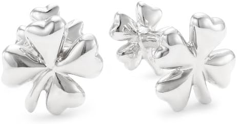 ROTENIER Novelty Sterling Silver Four Leaf Clovers Cufflinks