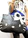 Brand New Hello Kitty Black BIG Tote Leather-like Bag Purse Handbag