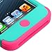 MYTURTLE iPod Touch 7th 6th 5th Generation Case Slim Shockproof Hard Silicone Shell Impact Cover with Screen Protector for iPod Touch 7 (2019), iPod Touch 5/6 (2015) (Electric Green Transparent)