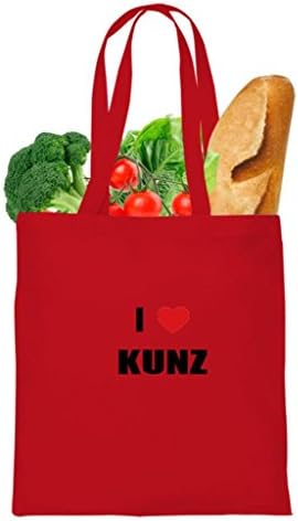I LOVE KUNZ FAMILY NAMES Tote Bag