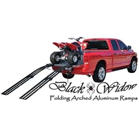 Black Widow Folding Aluminum ATV Motorcycle Ramp