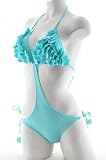 Mint Triangle Top with Front Monokini