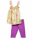 Kidzone Wildflower Finder 2-Piece Outfit (Sizes 4 - 6X)