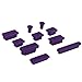 HDE 10pc Anti-Dust Silicone Rubber Port Plugs for MacBook Pro Retina (Purple)