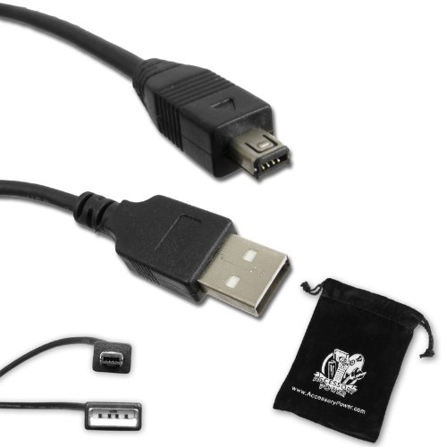 PRO SERIES Equivalent KONICA USB 2.0 A male to mini-B male 4-pin top/4-pin bottom USB-500 Interface cable for Select DiMAGE A1 A2 F100 F200 F300 X X20 X21 X31 Xg Xi Xt Xt Biz Z1 Z2 Digital Series Cameras *** Includes Accessory Bag