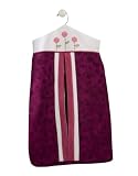 Lambs and Ivy Tivoli Garden Diaper Stacker, Raspberry