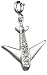 Sterling Silver Diamond Airplane Charm