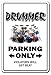 Drummer Sign Drum Set Instrument Music Sticks Cymbals HI Hat | Indoor/Outdoor | 12