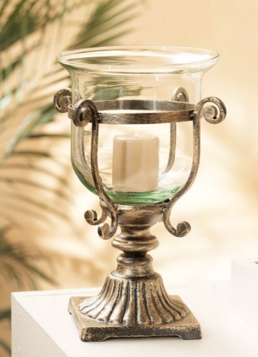 12 Glass Hurricane-Style Votive Table Candle Holder
