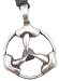 3 Psychedelic Magic Mushrooms Pewter Pendant Necklace