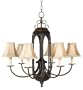 World Imports Lighting 7546-38 Bengal Bay 6-Light Iron Chandelier, Iron Oxide