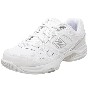 New Balance Women's WC655 Tennis Shoe,White/Silver,9.5 B US