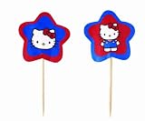 Hello Kitty Paper Fun Picks, Set of 24 by Wilton