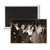 Marlene Dietrich and Noel Coward - 3x2 inch Fridge Magnet - large magnetic button - Magnet
