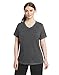 Champion Women's Plus-Size Double Dry Cotton V-Neck Tee, Granite Heather, 4X